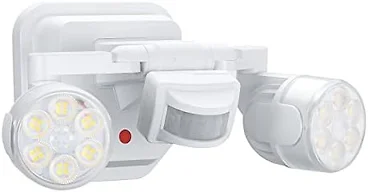OREiN Motion Sensor Outdoor Security Light, Adjustable Dual-Head LED Flood Light, 3 Modes(Motion/Manual/Dusk to Dawn), 150W Equivalent 5000K, IP65 Waterproof Exterior Lighting, Hardwired
