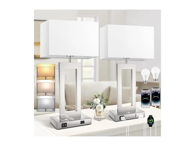 Kondras 22’’ Touch Control Table Lamps Set of 2
