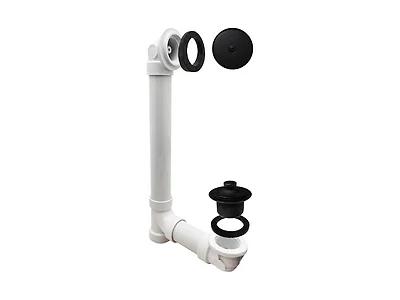 Westbrass Pull & Drain Sch. 40 PVC Bath Waste- Black
