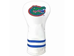 Team Golf NCAA Florida Gators White Vintage Driver Head Cover White Vintage Driver Golf Club Headcover, Form Fitting Design, Retro Design