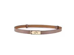 Infinite Basics MQ-LOCKBELT-BWN Womens Skinny 
