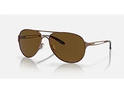 Oakley 0OO4054 05  60-15-140 Oakley Women's Oo4054 Caveat Aviator Sunglasses Polished Gold/Brown Polarized