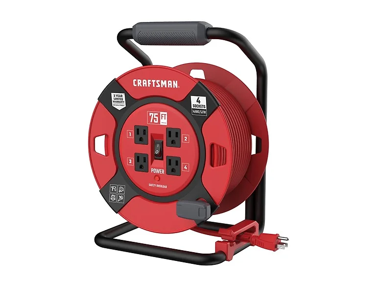 CRAFTSMAN Power Reel 75' Cord 14 AWG
