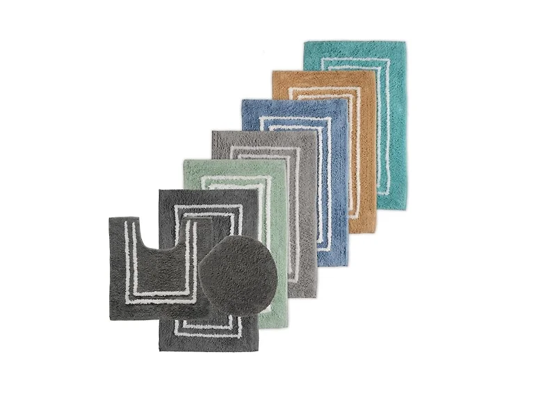 3-Piece Tufted Cotton Bath Rug Set