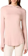 Amazon Essentials Women's Supersoft Terry Hoodie, Standard-Fit Long-Sleeve Pullover, Rose, Medium