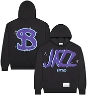 Bucketsquad Youth X Ultra Game NBA Officially Licensed No Rules Hoodie Sweatshirt, Utah Jazz, Black, YS