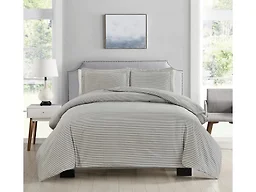 Bibb Home 1461 King 4 Piece Printed Duvet Down Comforter S