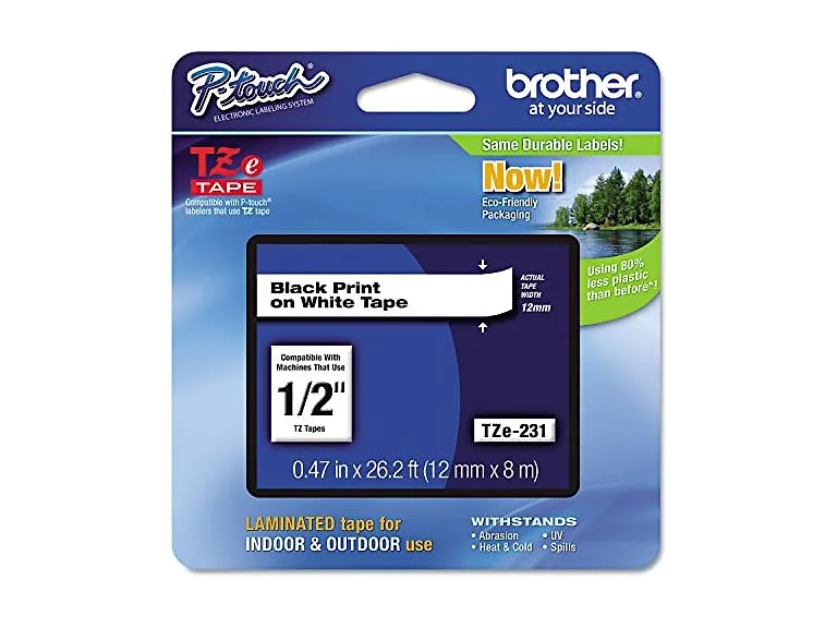Brother TZE231 Laminated Labeling Tape