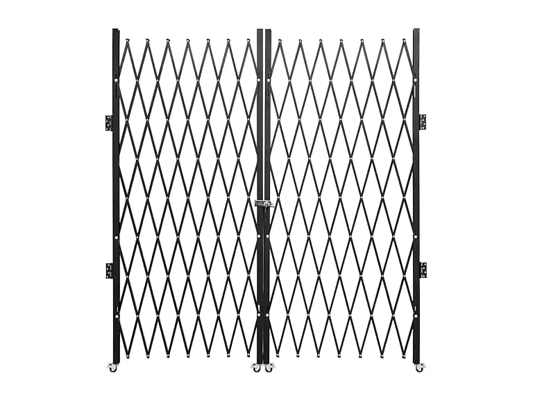 Double Folding Security Gate, 6-1/2\' H x 12\'