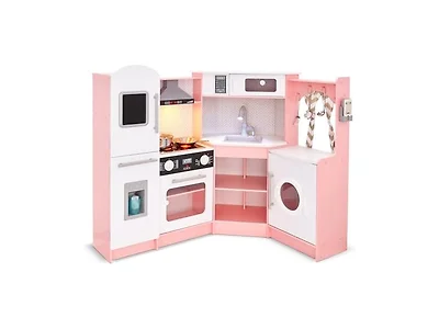 Corner Kitchen Playset Pink