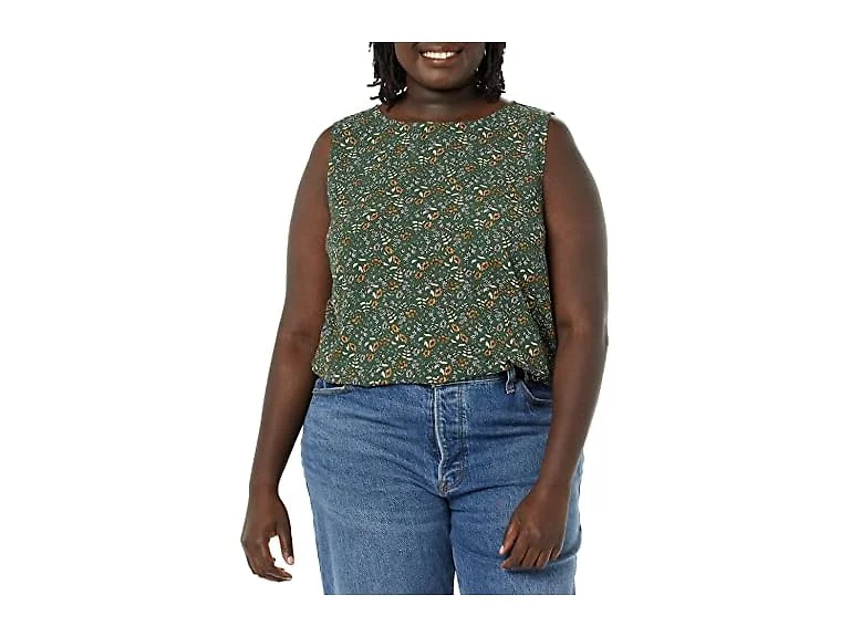 Amazon Essentials Women (S) Top Black Ditsy Floral