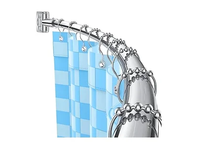 Curved Shower Curtain Rod, Adjustable 45-72"