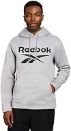 Reebok Hooded Fleece Sweatshirt, Grey Heather, XX-Large