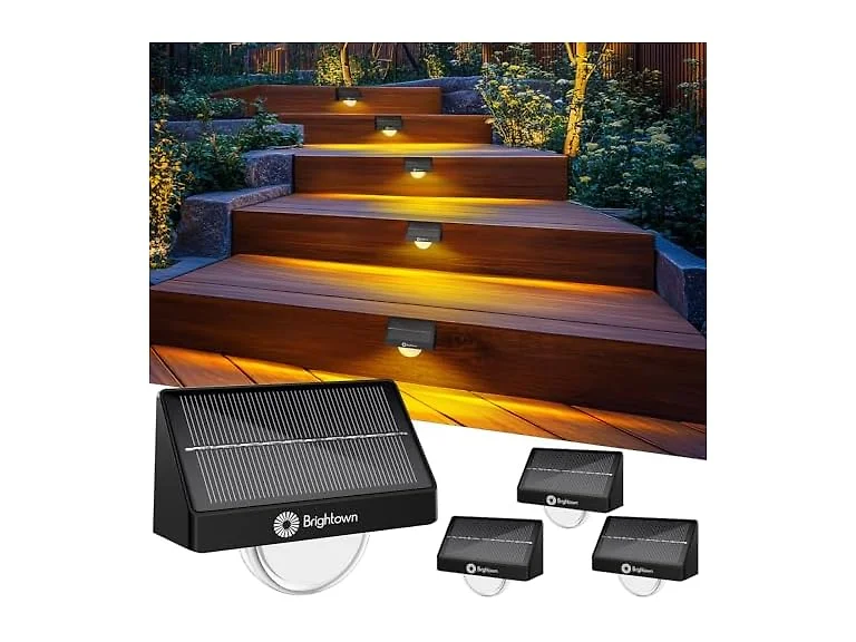 Brightown 4 Pack Solar Step Lights