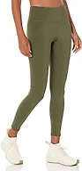 Amazon Essentials Women's Active Sculpt Mid Rise Full Length Leggings, Olive, Large