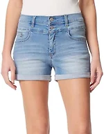 WallFlower Sassy Denim Shorts for Women, Sizes 0-24, Marlow, 11