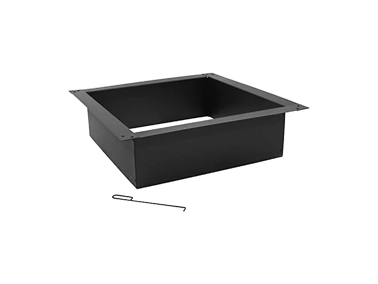 Sunnydaze 30in Square Rim Liner Black