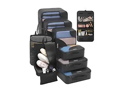 OlarHike 10 Set Packing Cubes for Travel,Gifts for Women Mom,Anti-Tearing Suitcase Organizer,with Over 1000 pcs Mesh Holes,Vacation Essentials & Accessories for Cruise Ship