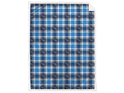 NFL Team Sherpa Plaid Blanket - Tennessee Titans