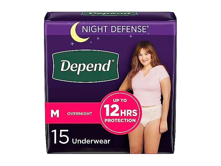Depend Depend Night Defense Womens M 15