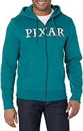 Amazon Essentials Disney | Marvel | Star Wars Men's Fleece Full-Zip Hoodie Sweatshirts (Available in Big & Tall), Pixar Logo, Medium