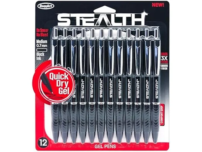 RoseArt 12 Count Medium 0.7MM Gel Pens