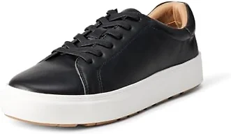 Amazon Essentials Women's Low Top Classic Sneakers, Black, 5