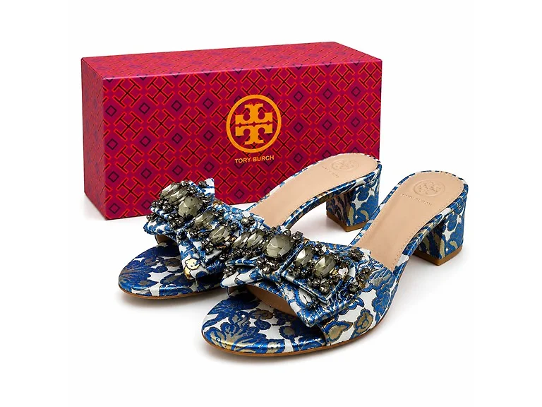 Tory Burch Valentina Bow Slide Sandals