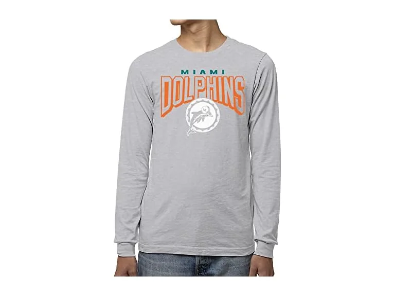 MIAMI DOLPHINS NFL Bold Logo Adult T-Shirt