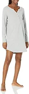 Amazon Essentials Women's Maternity Nursing Nightdress, Grey Heather, S