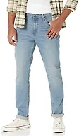 Amazon Essentials Men's Slim-Fit Comfort Stretch Jeans - Discontinued Colors, Light Blue, 42W x 32L