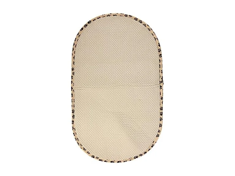 Envision Home Taupe Microfiber Pet Bowl Mat
