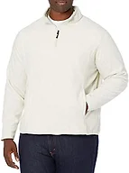 Amazon Essentials Men's Quarter-Zip Fleece Pullover Jacket, Insulated for Cold Weather, Oatmeal Heather, XX-Large