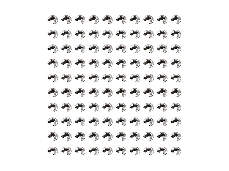 Pandahall 200pcs SS Crimp Bead Covers
