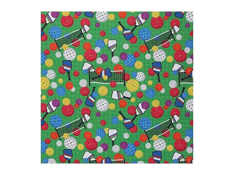 Mook Fabrics Cotton Pickle Ball, Green
