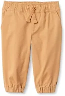 Amazon Essentials x Sofia Grainge Unisex Kids' Pull-On Twill Jogger Pants, Camel, Medium