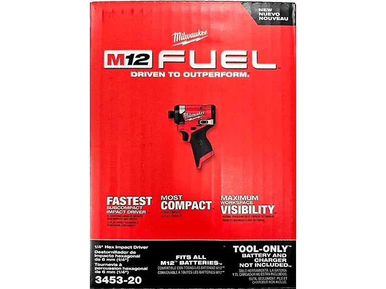Milwaukee 3453-20 12V Fuel 1/4"  Impact Driver