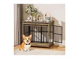 HugCoz 7001 HugCoz 32 Dog Crate Furniture Size M, Greige