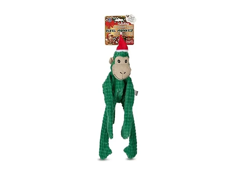 Bow Wow Pet Christmas Crinkle Monkey