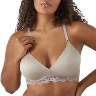 Maidenform Women's Lift Lace Wireless Bra, Natural Lift & Shaping Bra, Convertible Bra with Lace