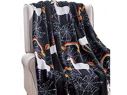 Luxury Home BLACK UNICORN-THROW Halloween Themed