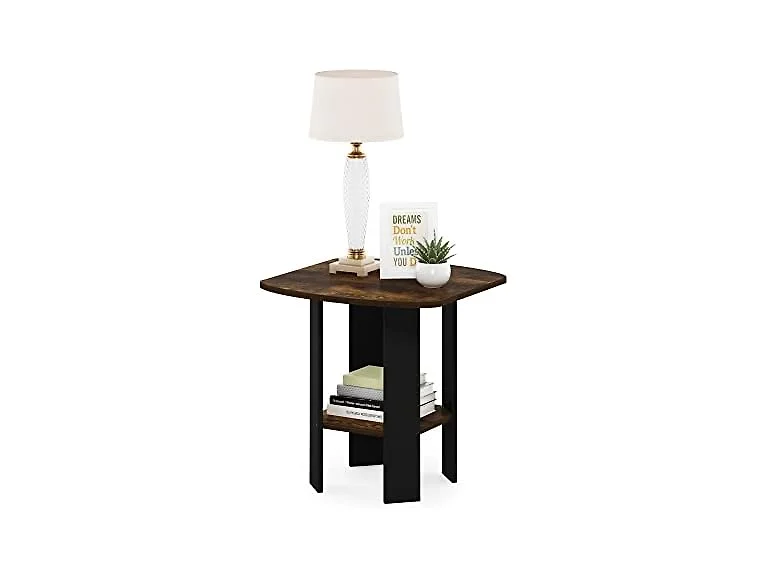 Furinno Side Table 2-Tier Amber Pine