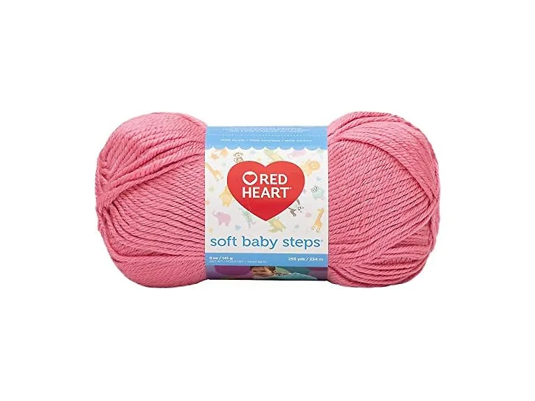 Red Heart Soft Baby Steps Yarn - Strawberry