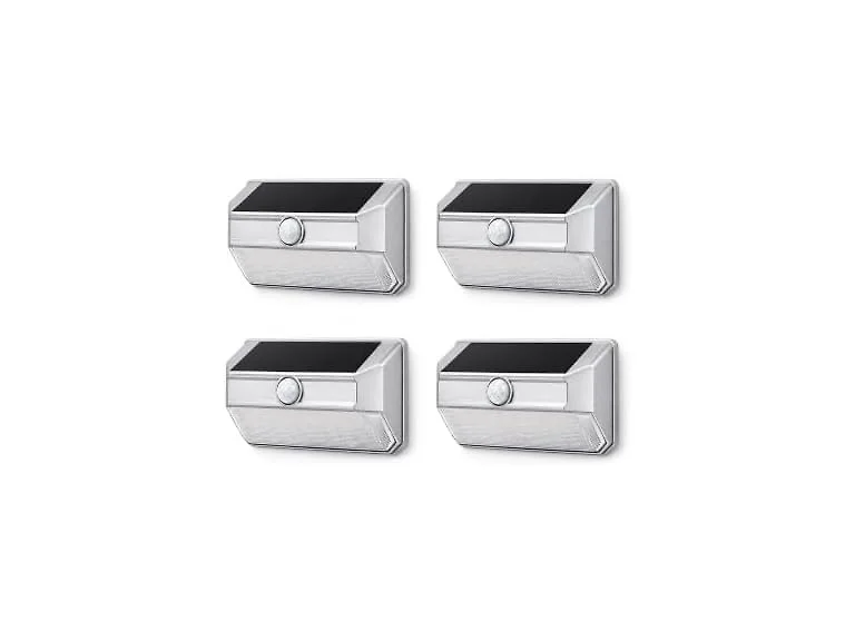 Home Zone Security ES01186G 4Pk Solar Power Security Wall 