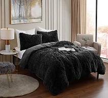 Plush Shaggy Faux Fur Comforter Set