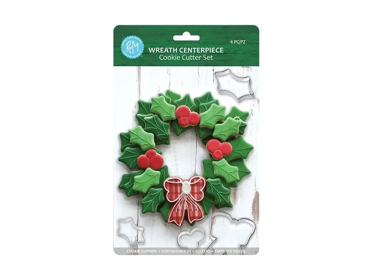 R&M Holiday Wreath Cookie Cutters 4pc