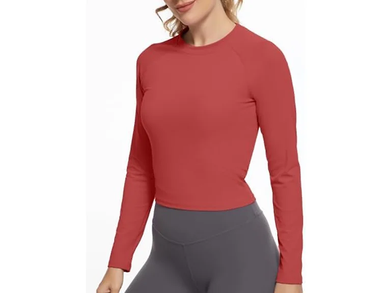 GGOV Women (L) Shirts Clothes Slim Fit xRed