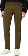 Amazon Essentials Men's Slim Fit Garment Dyed Five Pocket Pants, Dark Brown, 29W x 34L