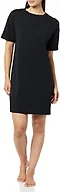Amazon Essentials Women's Cotton Modal Knit Jersey Sleep Tee Nightdress, Black, XX-Small