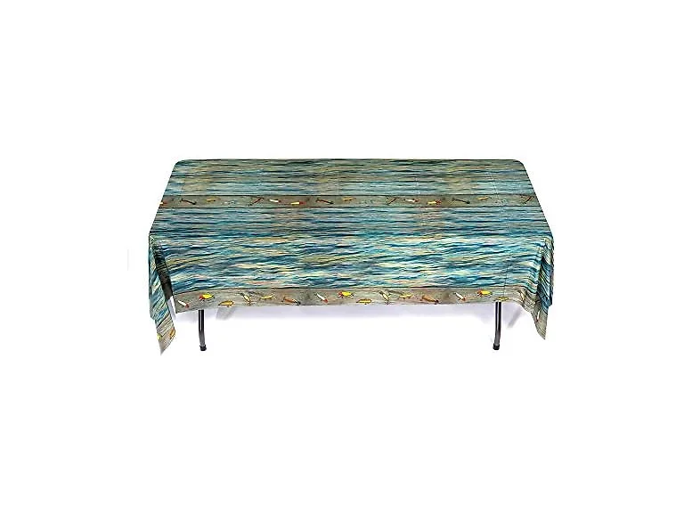 Gone Fishin' Table Cover (54" x 108"